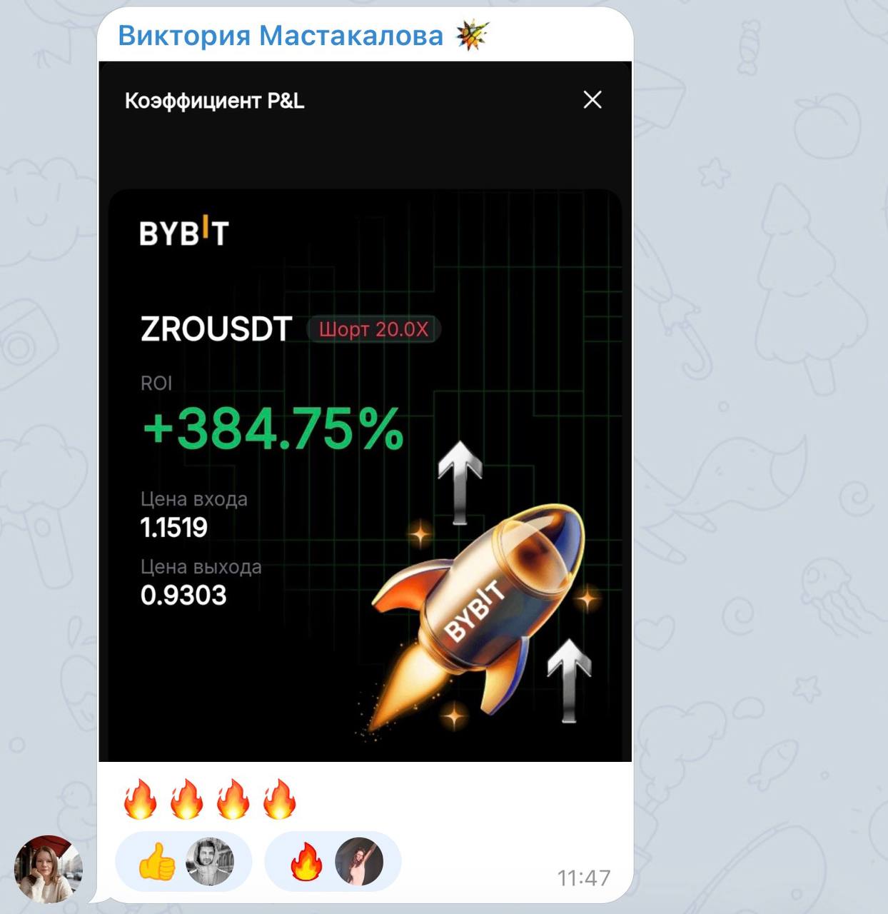 Отзыв участницы Виктории Мастакаловой — ROI +384.75%